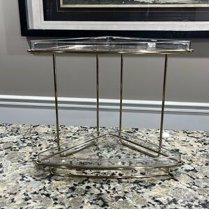 Countertop two tier shelf organizer